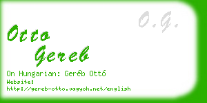 otto gereb business card